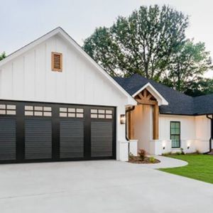 residential garage door brown