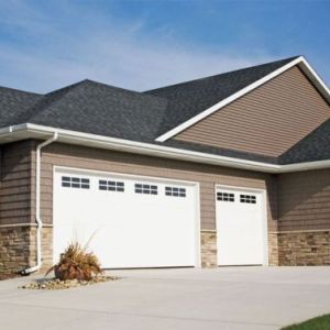 residential garage door white