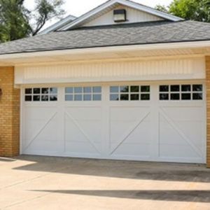 residential garage door white